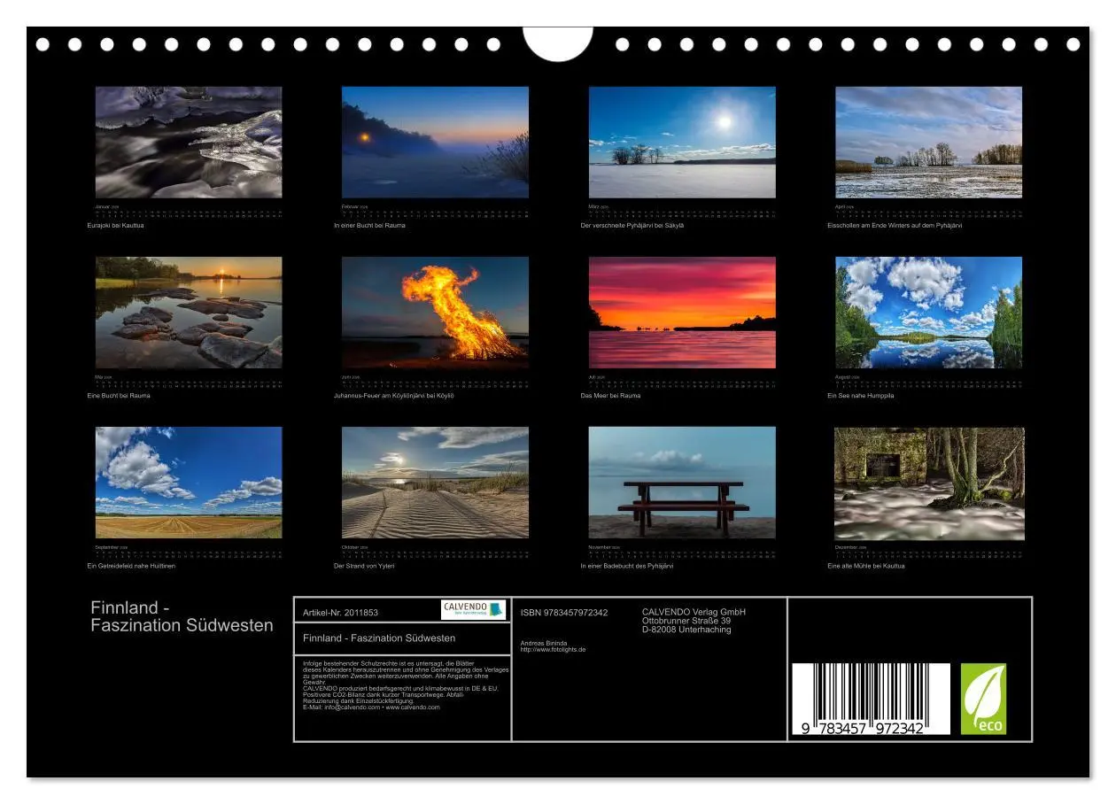 Bild: 9783457972342 | Finnland - Faszination Südwesten (Wandkalender 2026 DIN A4 quer),...