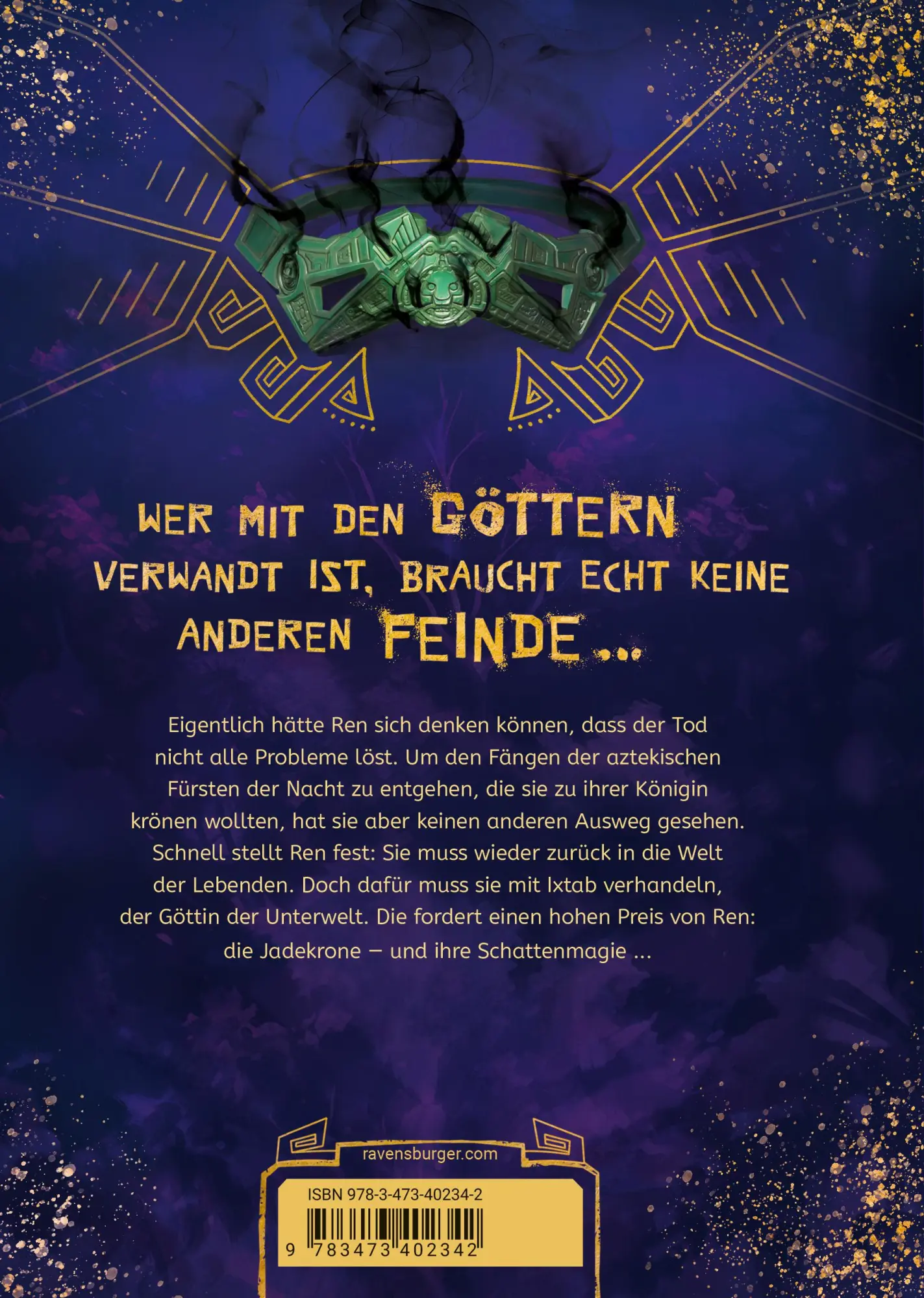 Rückseite: 9783473402342 | Ren gegen die Götter, Band 2 - Jaguarmagie | J. C. Cervantes | Buch