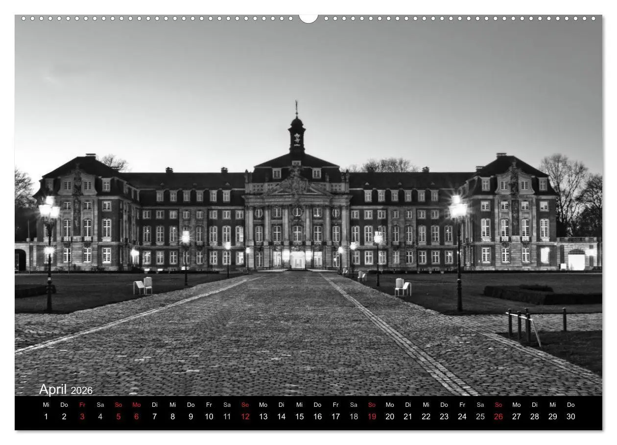 Bild: 9783516062342 | Münster in schwarz-weiß gesehen (Wandkalender 2026 DIN A2 quer),...