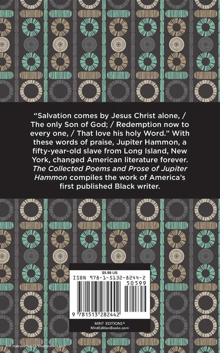 Rückseite: 9781513282442 | The Collected Poems and Prose of Jupiter Hammon | Jupiter Hammon