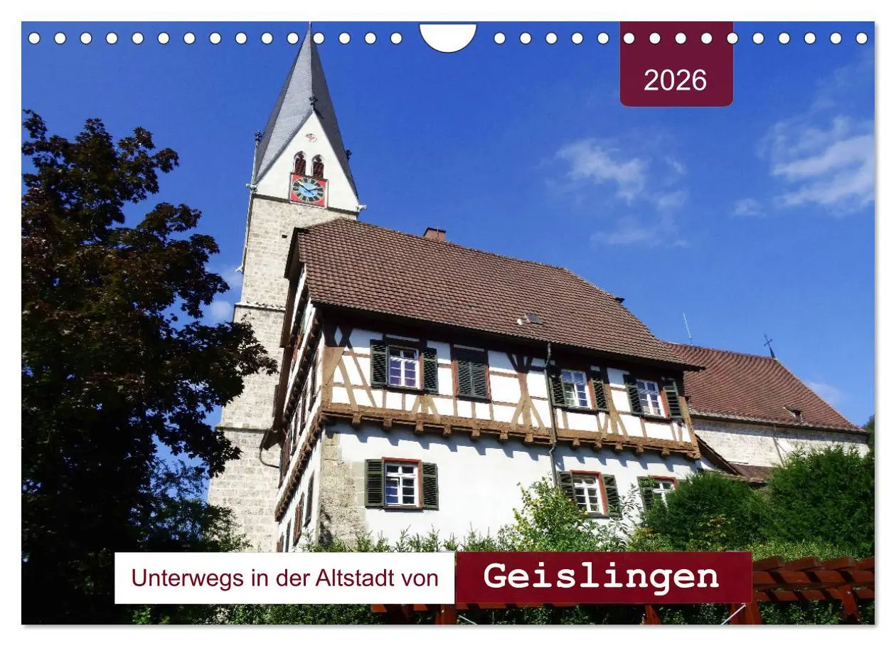 Cover: 9783457892442 | Unterwegs in der Altstadt von Geislingen (Wandkalender 2026 DIN A4...