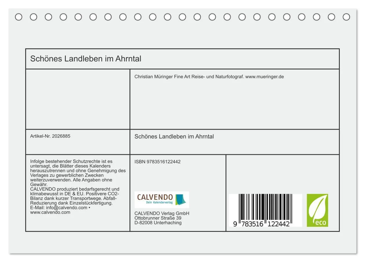 Bild: 9783516122442 | Schönes Landleben im Ahrntal (Tischkalender 2026 DIN A5 quer),...