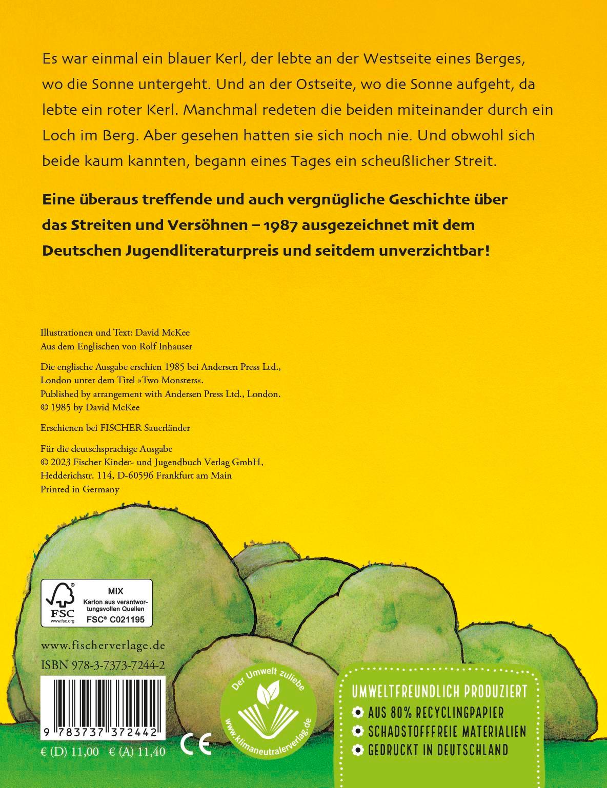 Rückseite: 9783737372442 | Du hast angefangen! Nein, du! | David McKee | Buch | 26 S. | Deutsch