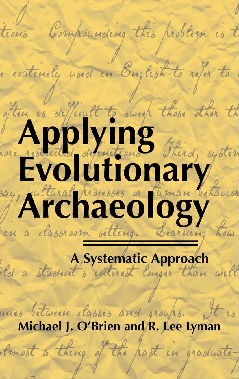 Cover: 9780306462542 | Applying Evolutionary Archaeology | A Systematic Approach | Buch | xix