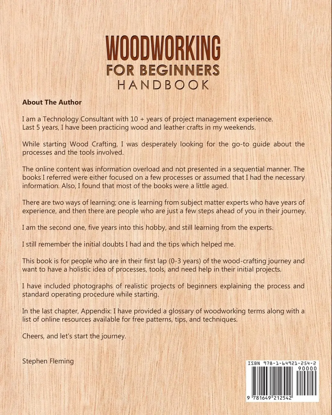 Rückseite: 9781649212542 | Woodworking for Beginners Handbook | Stephen Fleming | Taschenbuch