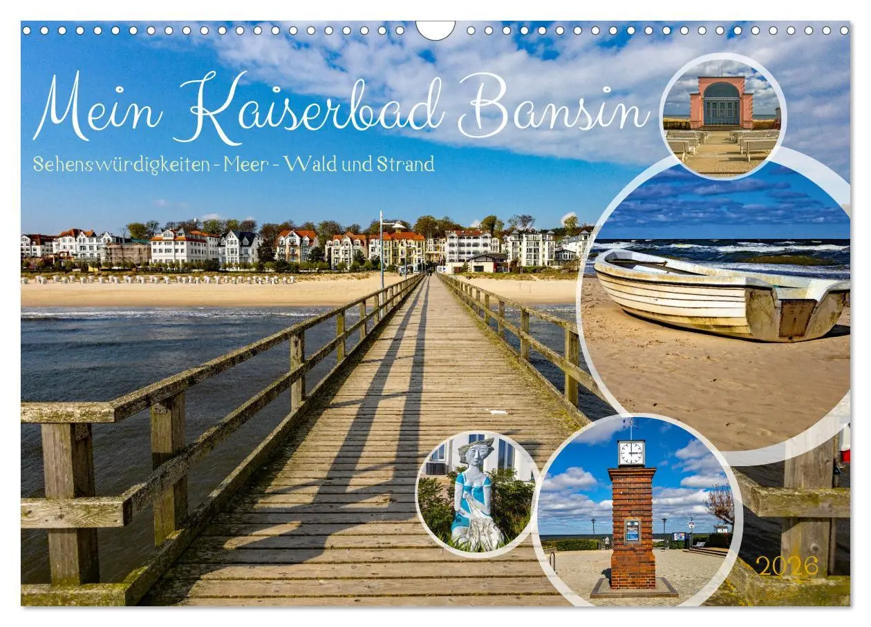 Cover: 9783457402542 | Mein Kaiserbad Bansin (Wandkalender 2026 DIN A3 quer), CALVENDO...