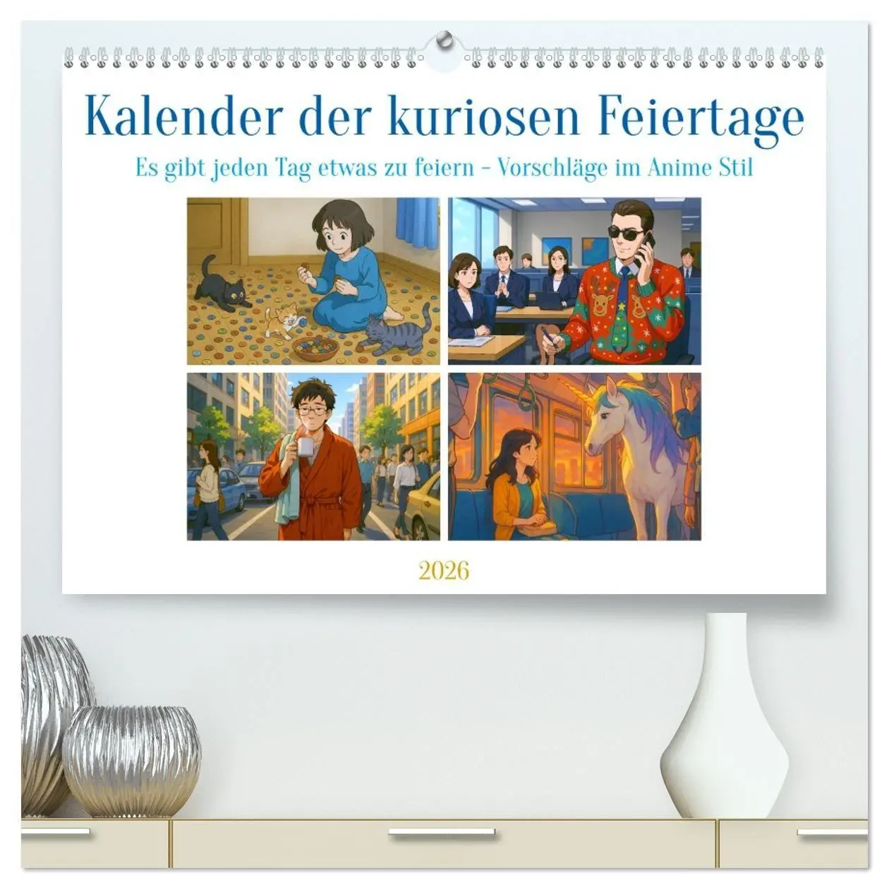 Cover: 9783516662542 | Kalender der kuriosen Feiertage (hochwertiger Premium Wandkalender...