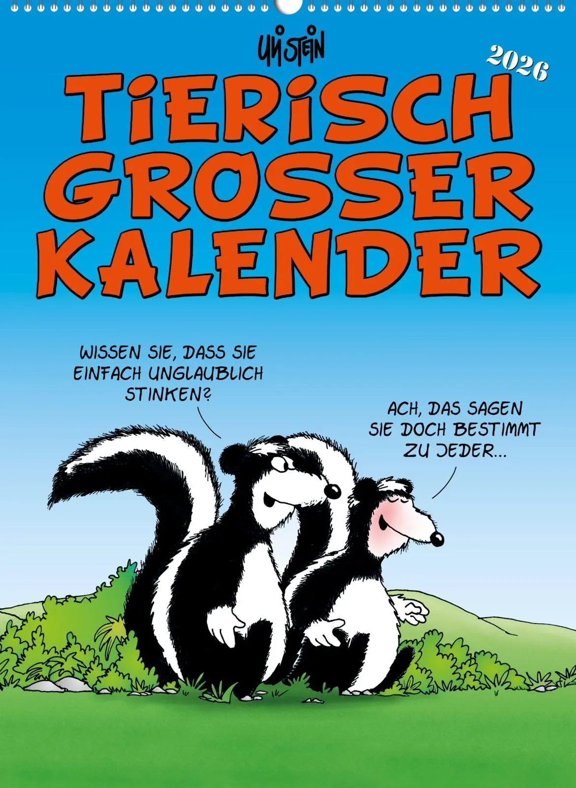 Cover: 9783830322542 | Uli Stein Tierisch großer Kalender 2026: Monatskalender für die...