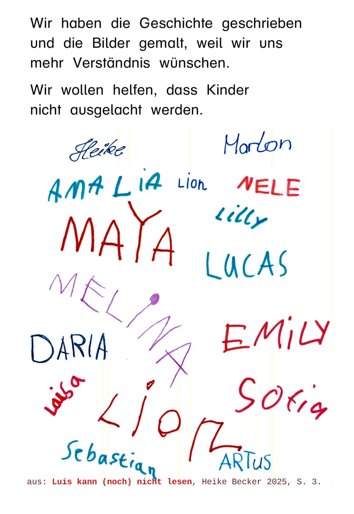 Bild: 9783942122542 | Luis kann (noch) nicht lesen | Heike Becker | Taschenbuch | 56 S.