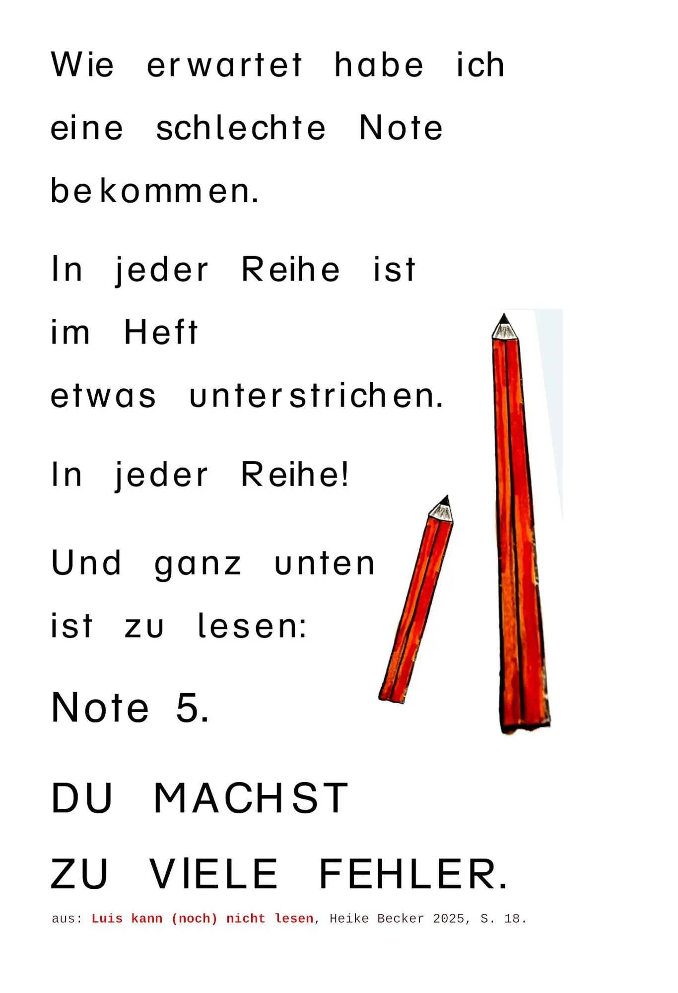 Bild: 9783942122542 | Luis kann (noch) nicht lesen | Heike Becker | Taschenbuch | 56 S.