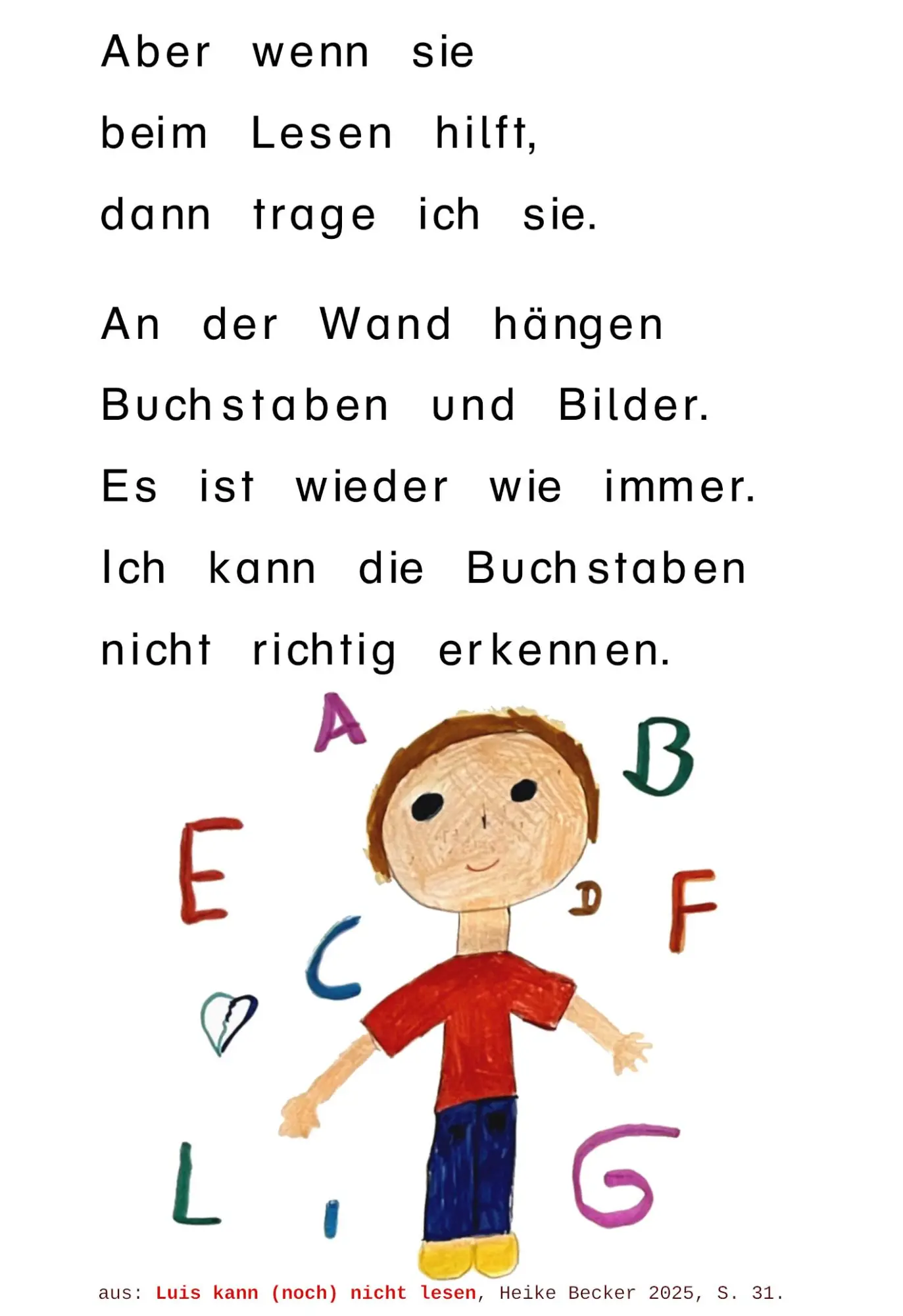 Bild: 9783942122542 | Luis kann (noch) nicht lesen | Heike Becker | Taschenbuch | 56 S.