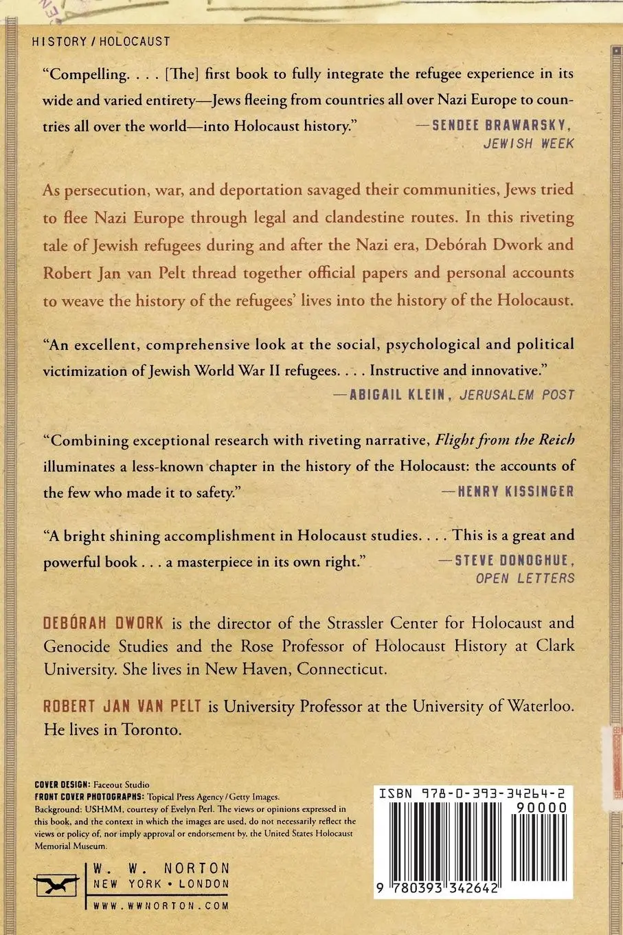 Rückseite: 9780393342642 | Flight from the Reich | Refugee Jews, 1933-1946 | Dwork (u. a.) | Buch