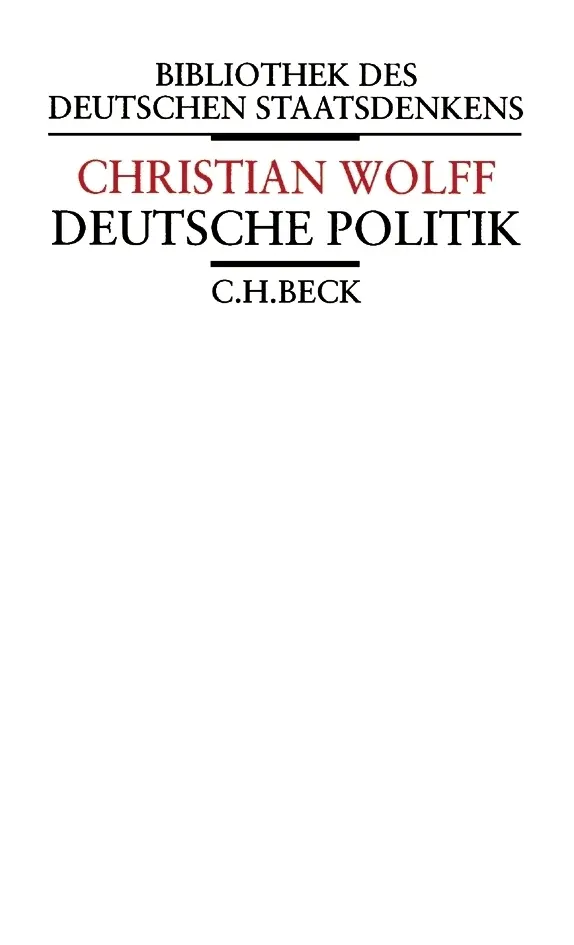 Cover: 9783406522642 | Deutsche Politik | Christian Wolff | Buch | 475 S. | Deutsch | 2004