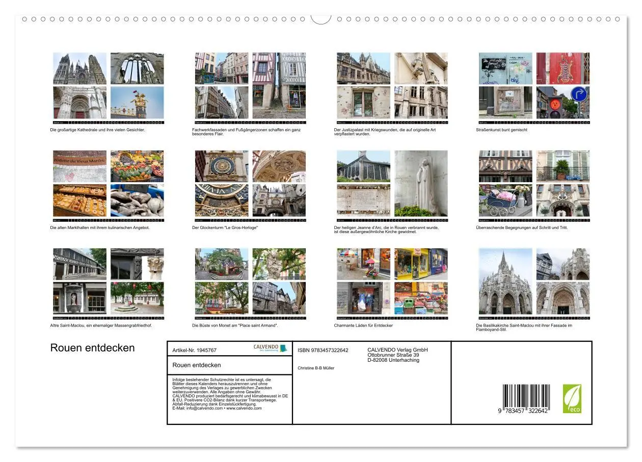 Bild: 9783457322642 | Rouen entdecken (hochwertiger Premium Wandkalender 2026 DIN A2...