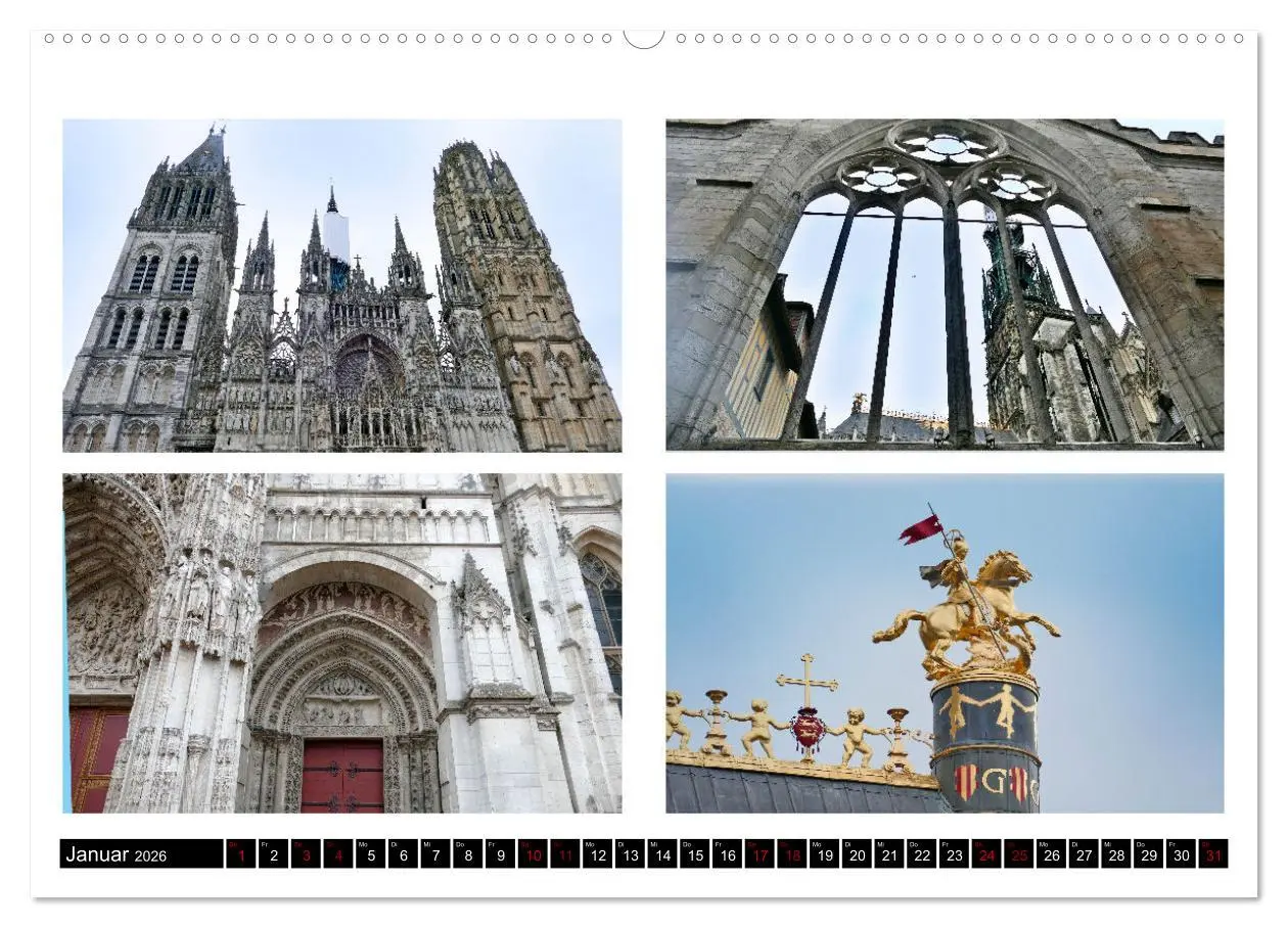 Bild: 9783457322642 | Rouen entdecken (hochwertiger Premium Wandkalender 2026 DIN A2...