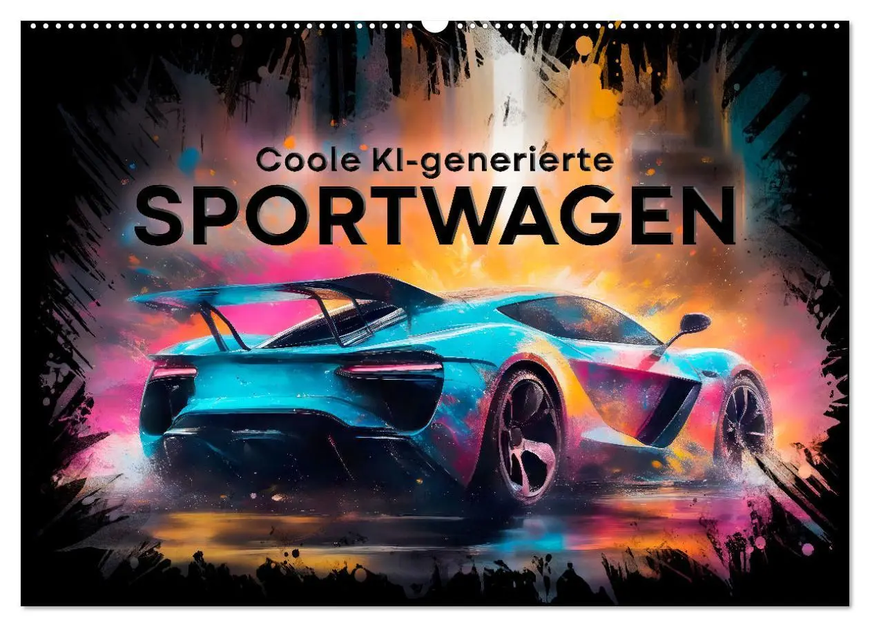 Cover: 9783457492642 | Coole KI-generierte SPORTWAGEN (Wandkalender 2026 DIN A2 quer),...