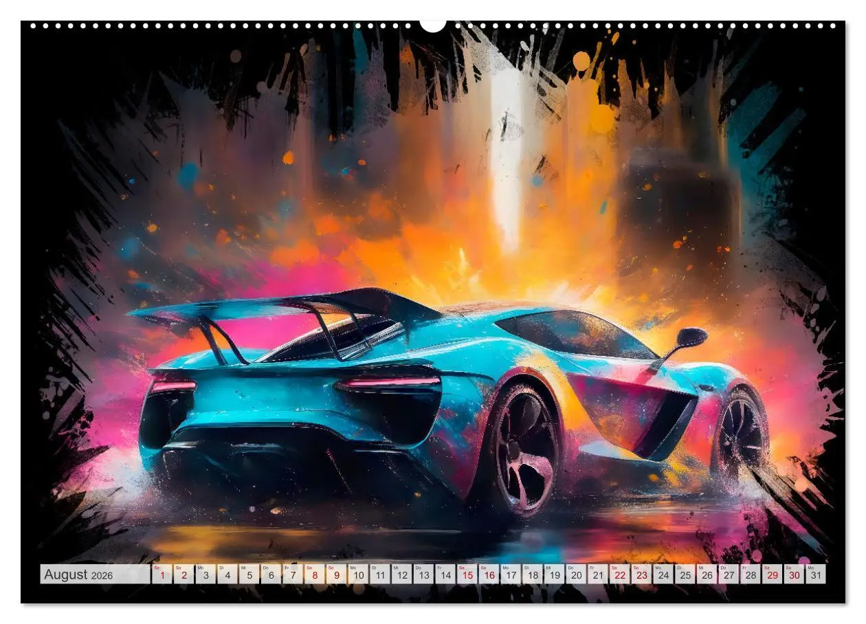 Bild: 9783457492642 | Coole KI-generierte SPORTWAGEN (Wandkalender 2026 DIN A2 quer),...