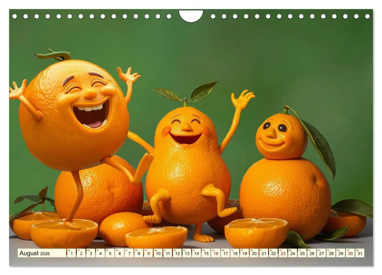 Bild: 9783516412642 | Tanzendes Obst und Gemüse (Wandkalender 2026 DIN A4 quer), CALVENDO...