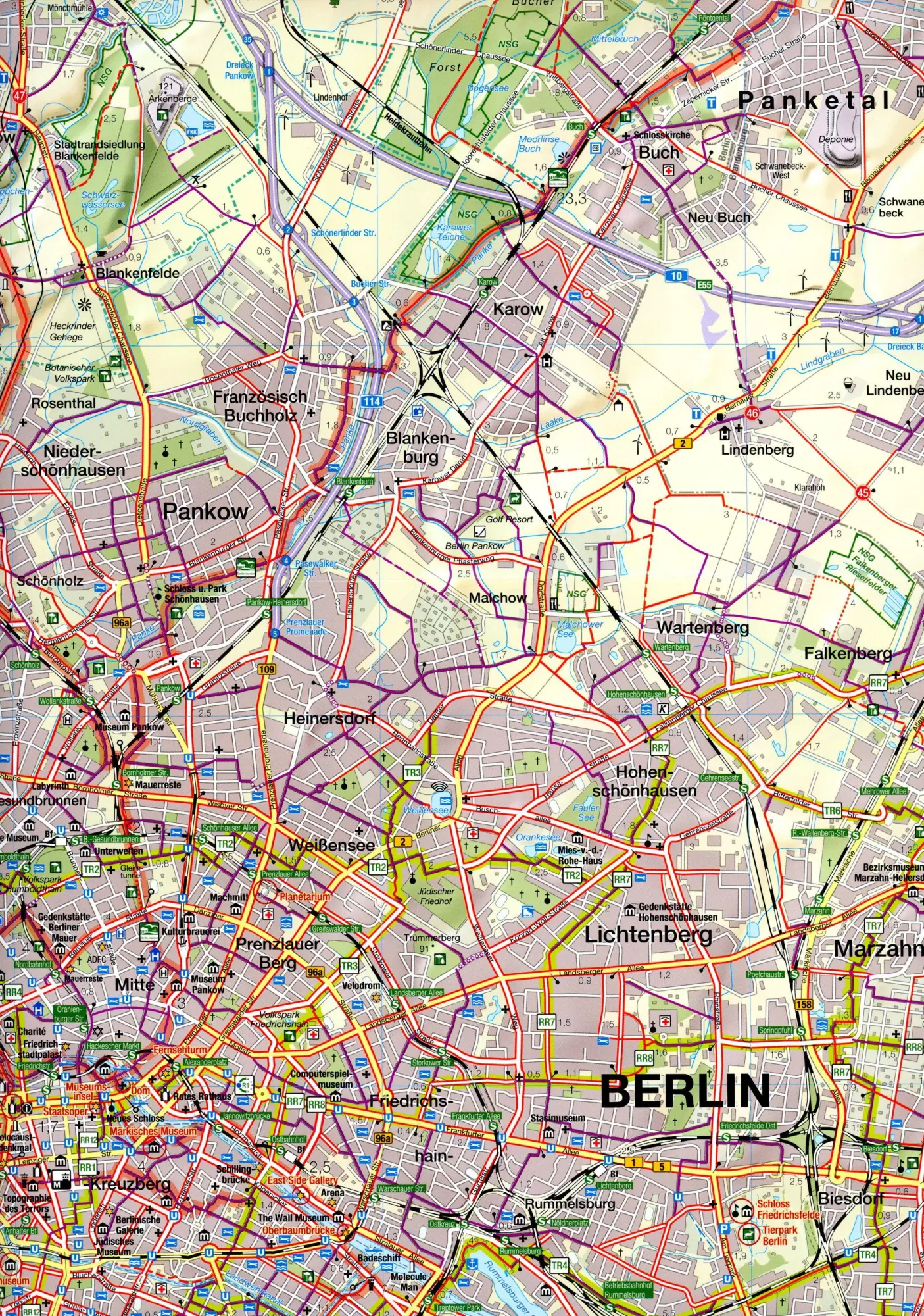 Bild: 9783866362642 | Fahrradkarte Berlin Nord | (Land-)Karte | Karte (gefaltet) - GFZ