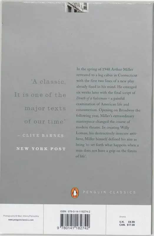 Rückseite: 9780141182742 | Death of a Salesman | Arthur Miller | Taschenbuch | B-format paperback