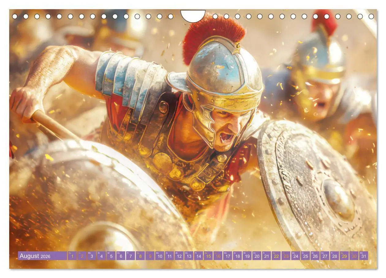 Bild: 9783457312742 | Die Römer - Kämpfe und Alltag (Wandkalender 2026 DIN A4 quer),...