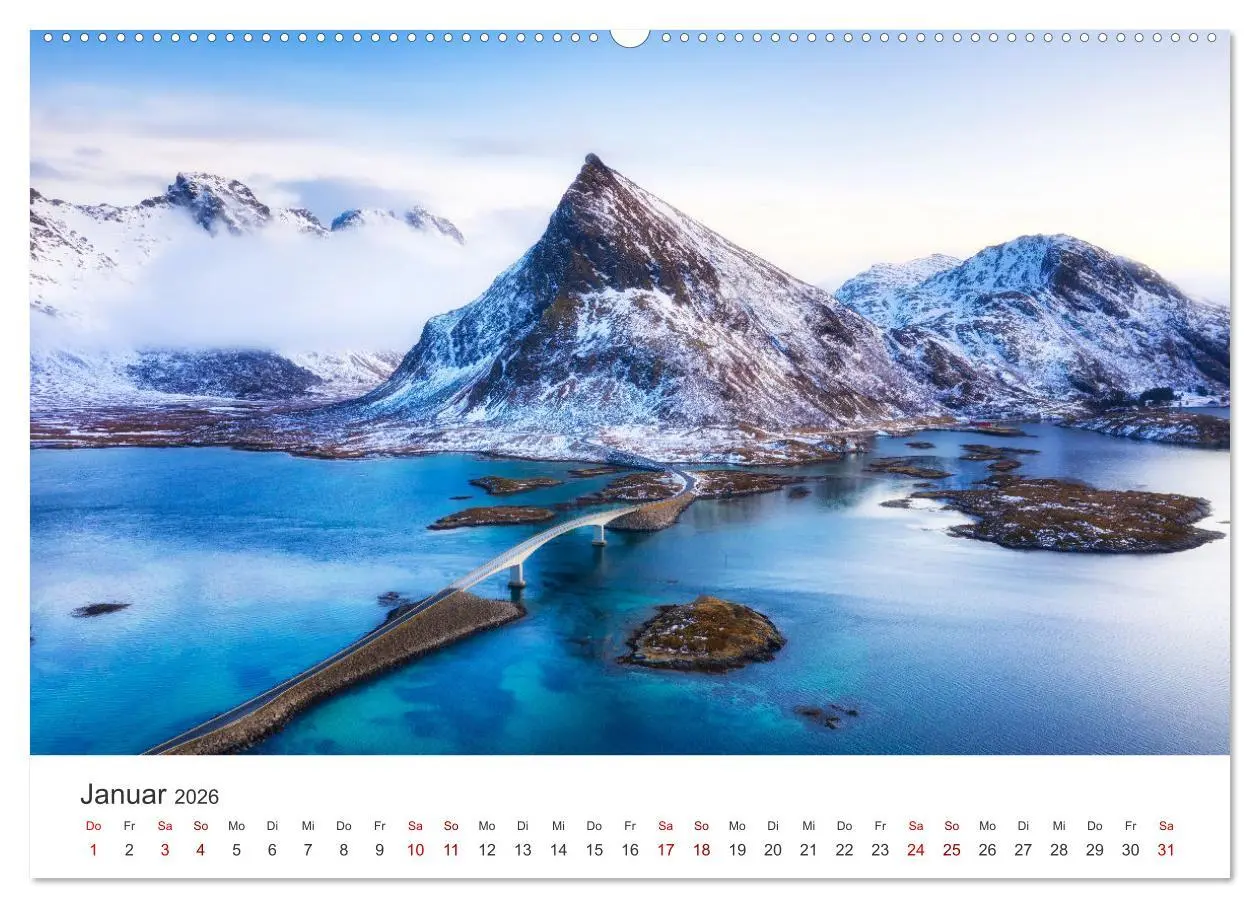 Bild: 9783457552742 | Norwegen Luftaufnahmen (Wandkalender 2026 DIN A2 quer), CALVENDO...