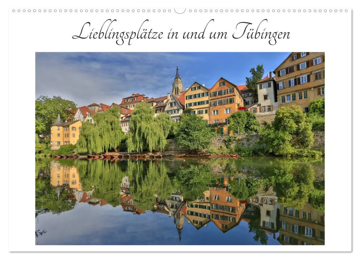 Cover: 9783457792742 | Lieblingsplätze in und um Tübingen (Wandkalender 2026 DIN A2 quer),...