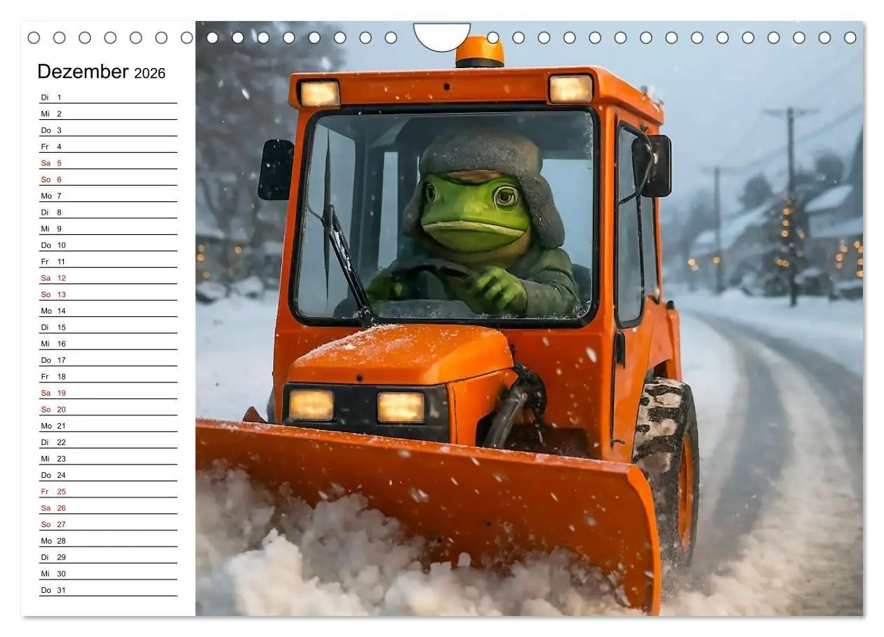 Bild: 9783516712742 | Frosch bei der Arbeit- Dienst nach Vorschrift (Wandkalender 2026...