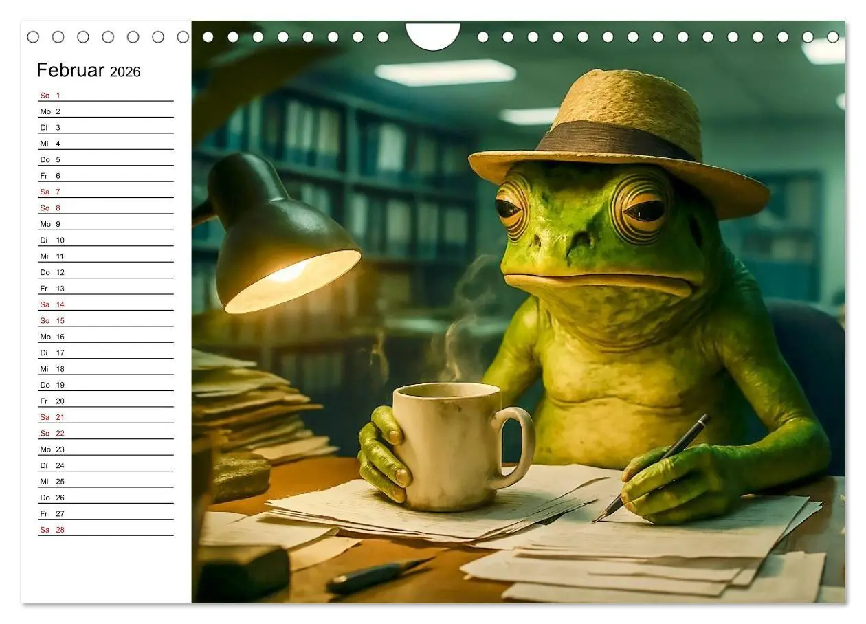 Bild: 9783516712742 | Frosch bei der Arbeit- Dienst nach Vorschrift (Wandkalender 2026...