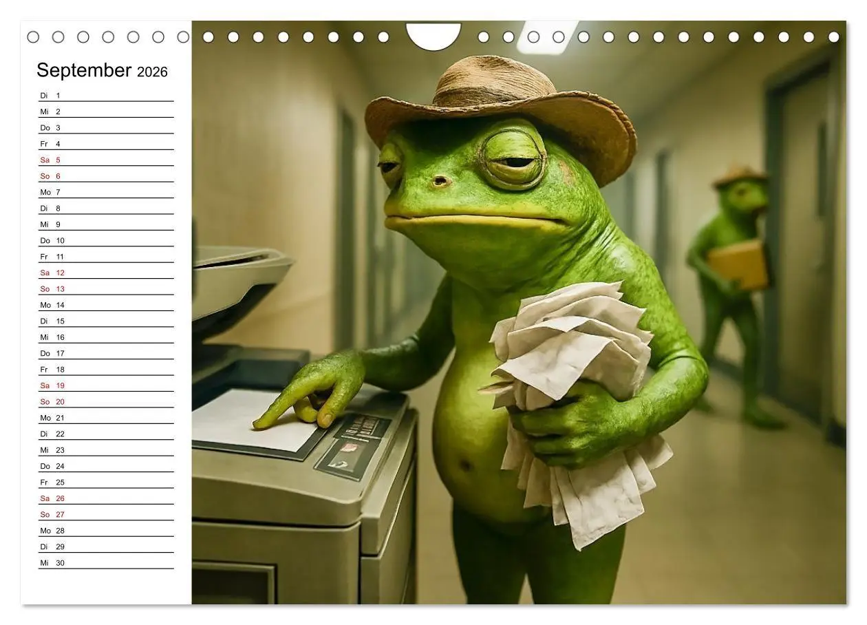 Bild: 9783516712742 | Frosch bei der Arbeit- Dienst nach Vorschrift (Wandkalender 2026...