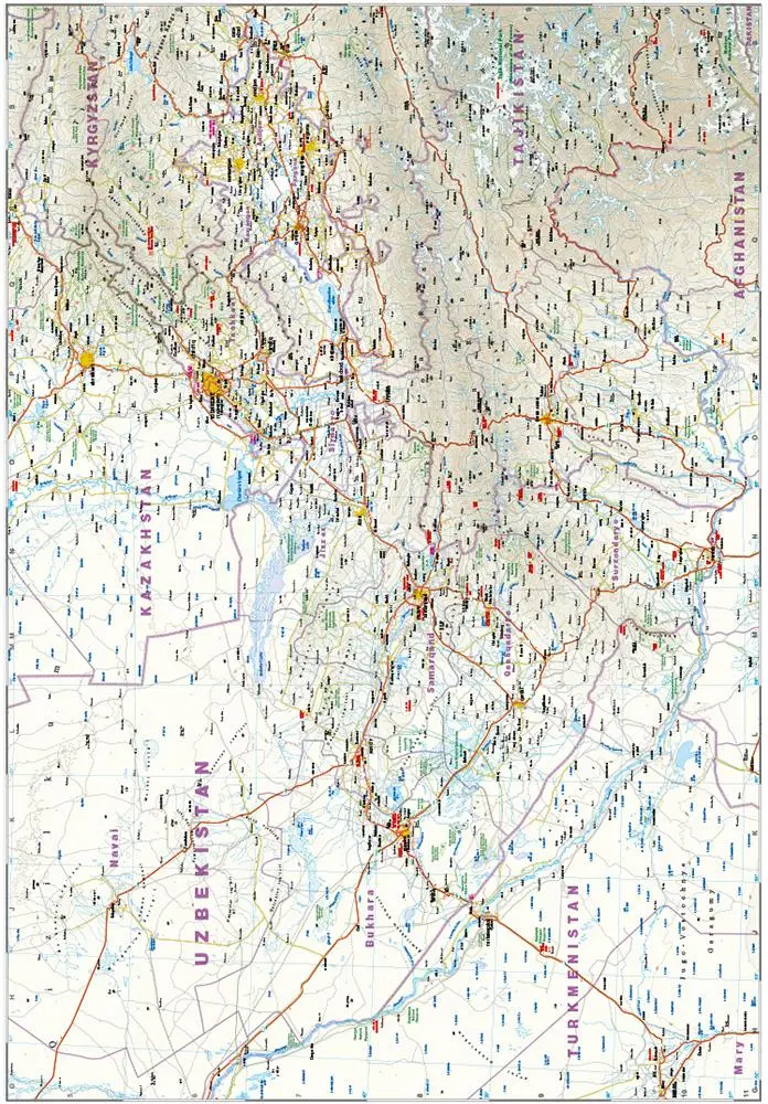Bild: 9783831772742 | Reise Know-How Landkarte Usbekistan / Uzbekistan (1:1.000.000) | Rump