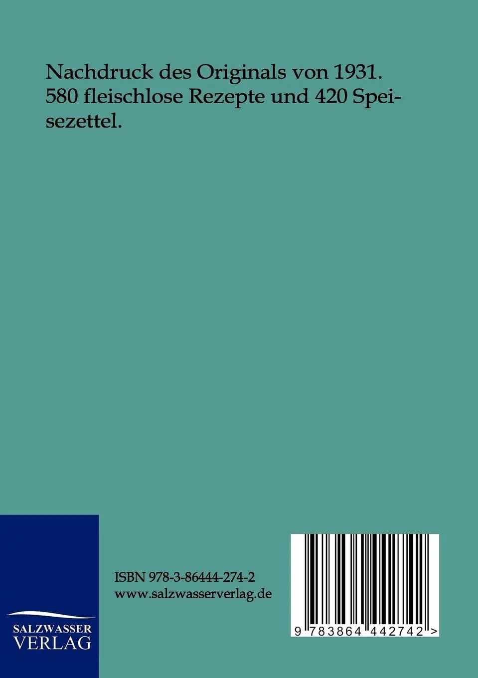Rückseite: 9783864442742 | Das Wendepunkt-Kochbuch | Berta Brupbacher-Bircher | Taschenbuch