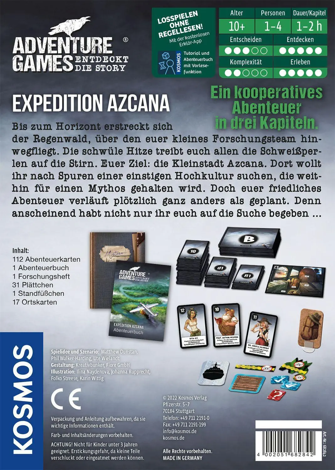 Bild: 4002051682842 | Adventure Games - Expedition Azcana | Dunstan | Spiel | Brettspiel