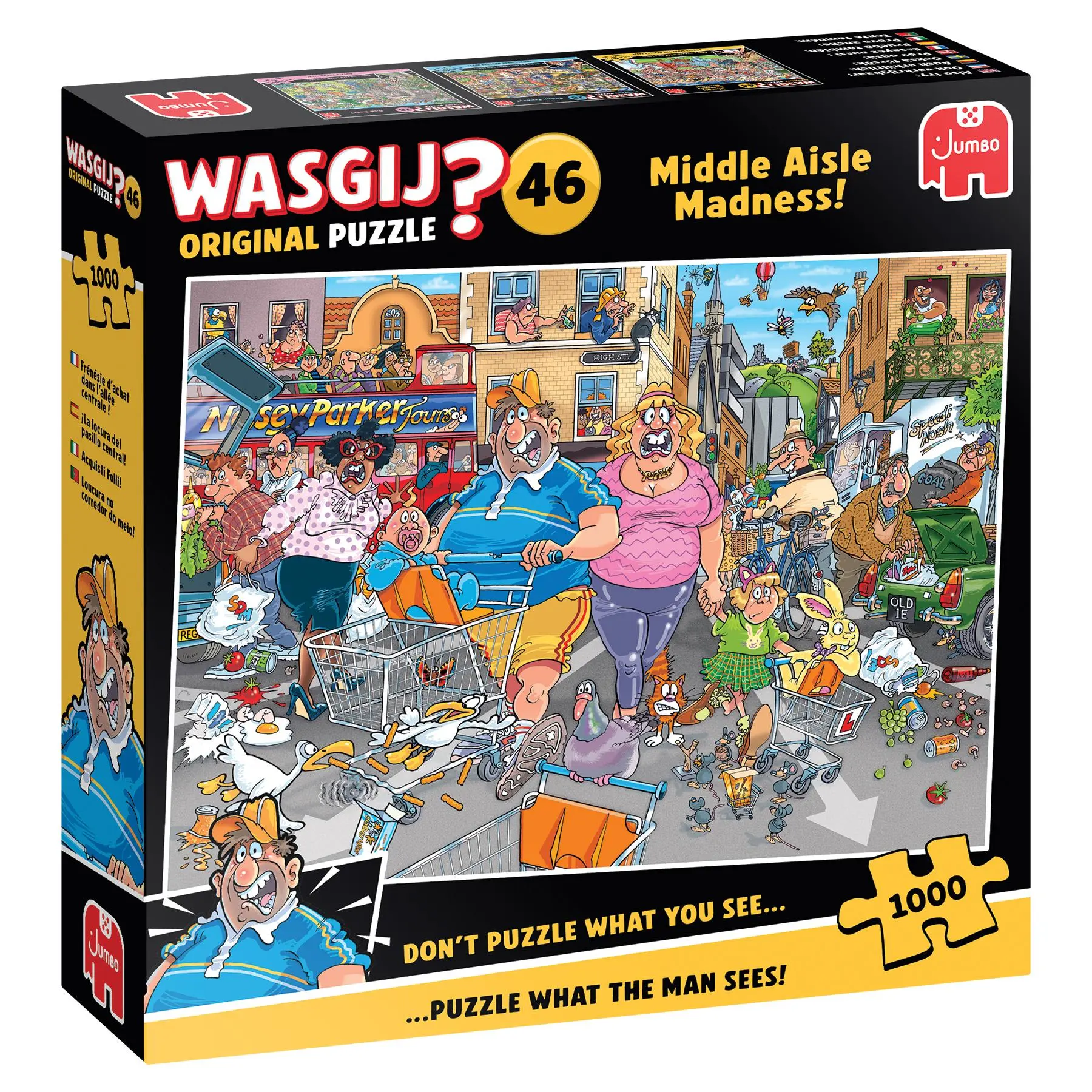 Bild: 8721017602842 | Wasgij Original 46 - Parkplatz-Wahnsinn - Puzzle 1000 Teile | Spiel