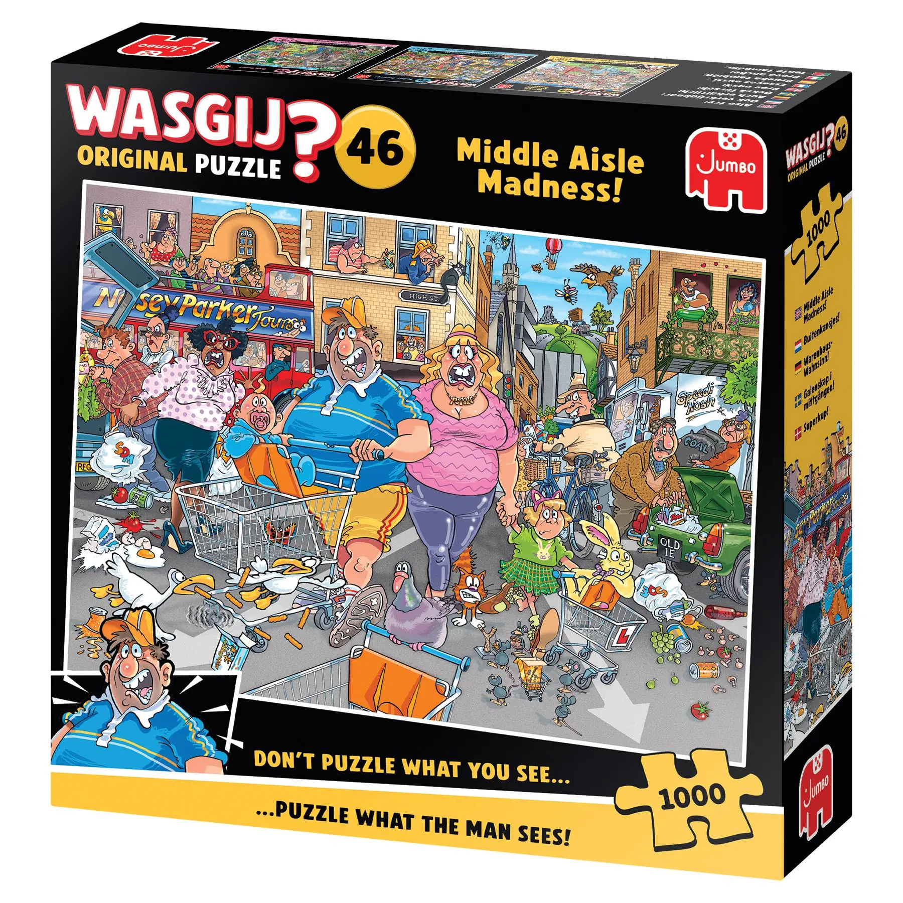 Bild: 8721017602842 | Wasgij Original 46 - Parkplatz-Wahnsinn - Puzzle 1000 Teile | Spiel