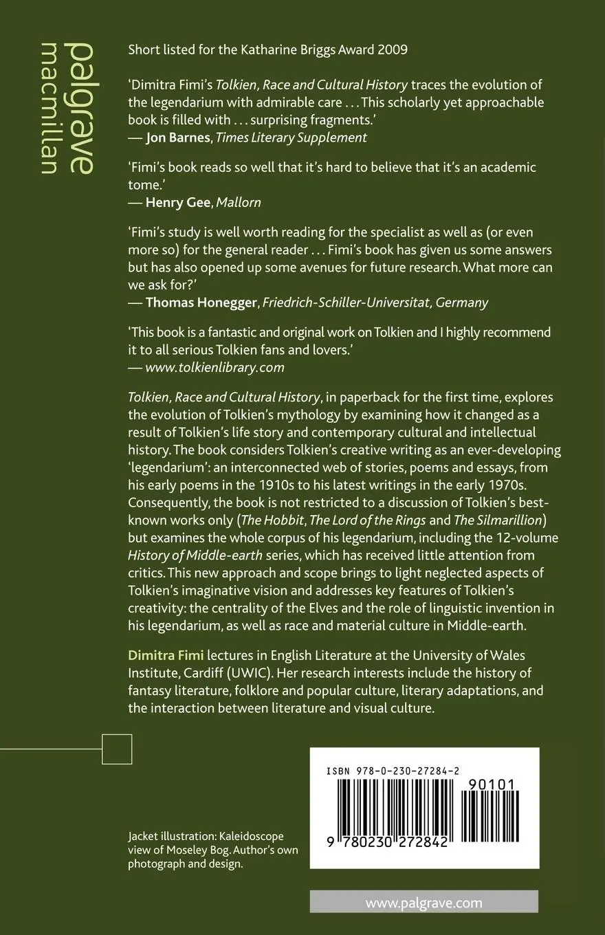 Rückseite: 9780230272842 | Tolkien, Race and Cultural History | From Fairies to Hobbits | Fimi