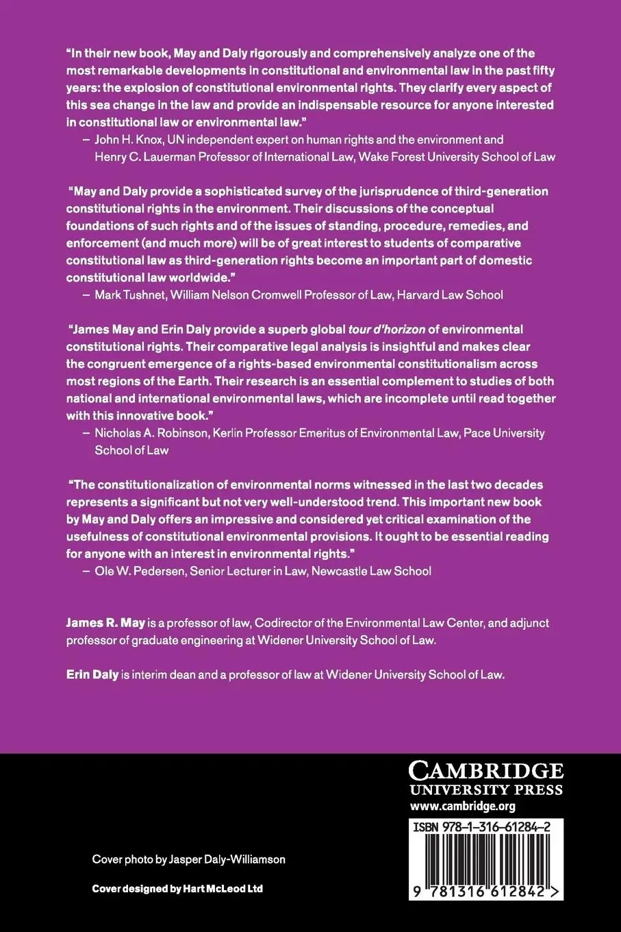 Rückseite: 9781316612842 | Global Environmental Constitutionalism | James R. May (u. a.) | Buch