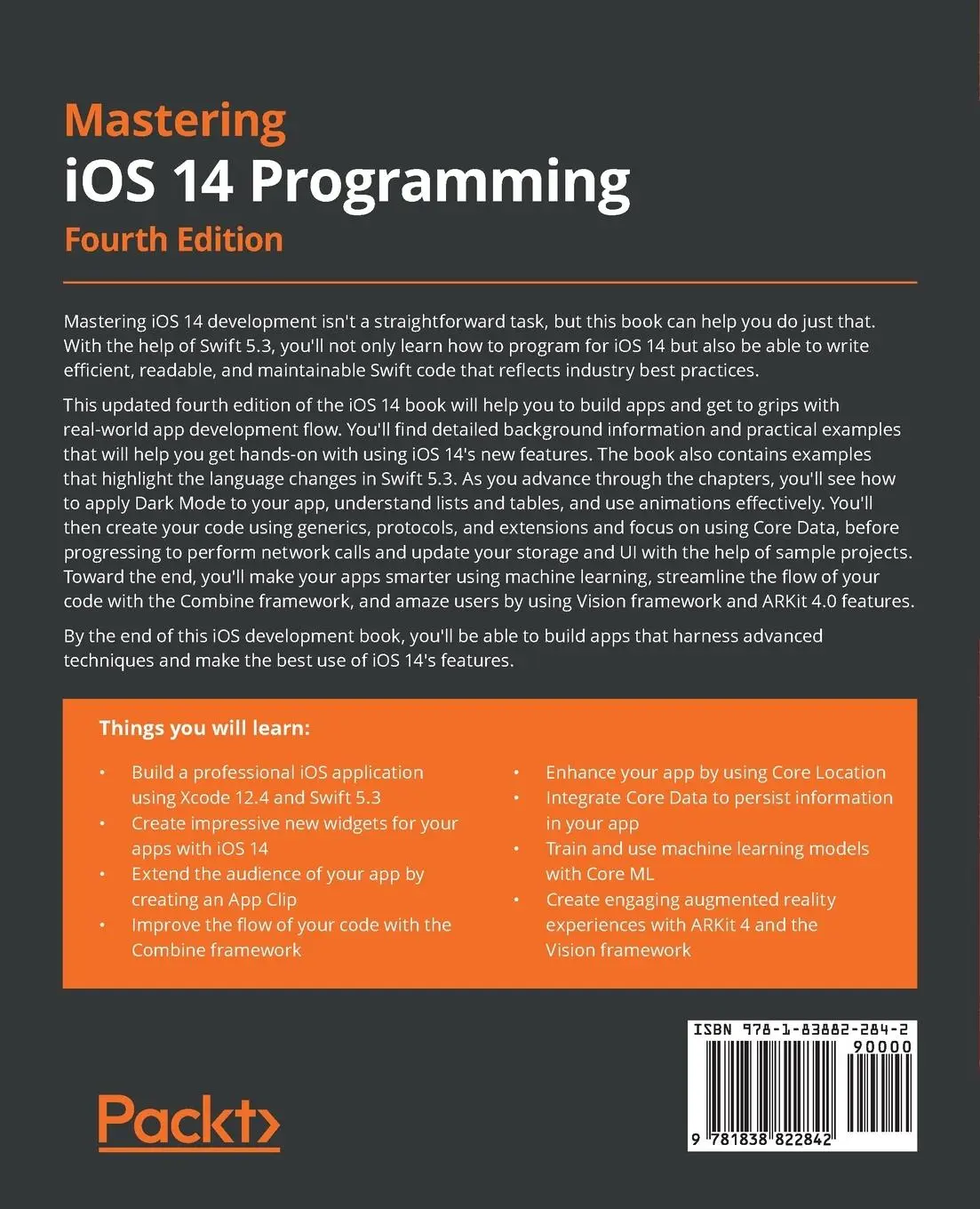 Rückseite: 9781838822842 | Mastering iOS 14 Programming - Fourth Edition | Alebicto (u. a.)