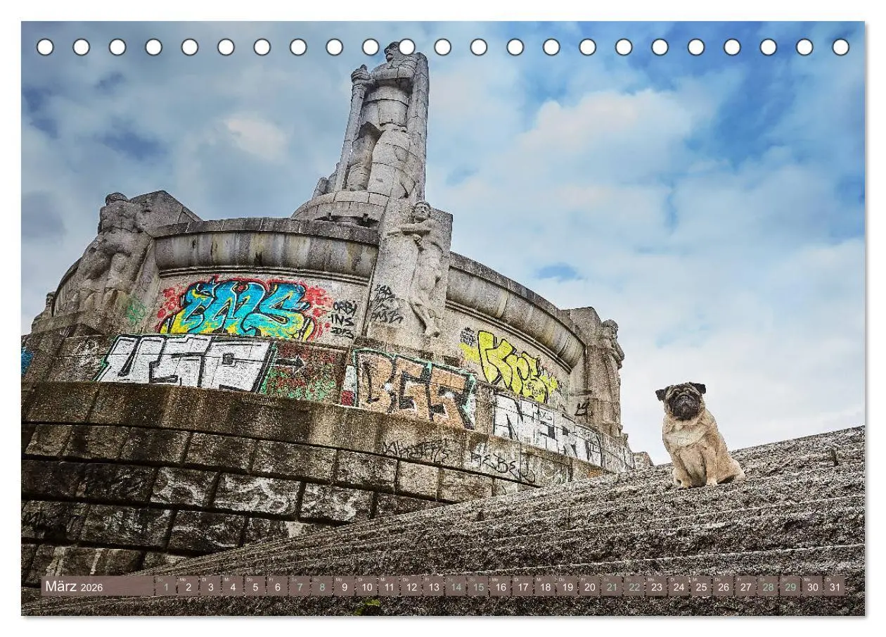 Bild: 9783457852842 | Hamburg - Stadt der Möpse (Tischkalender 2026 DIN A5 quer),...