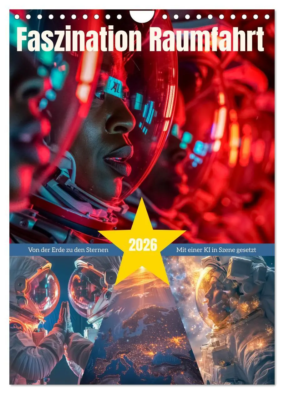 Cover: 9783516252842 | Faszination Raumfahrt (Wandkalender 2026 DIN A4 hoch), CALVENDO...