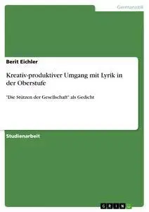 Cover: 9783638952842 | Kreativ-produktiver Umgang mit Lyrik in der Oberstufe | Berit Eichler