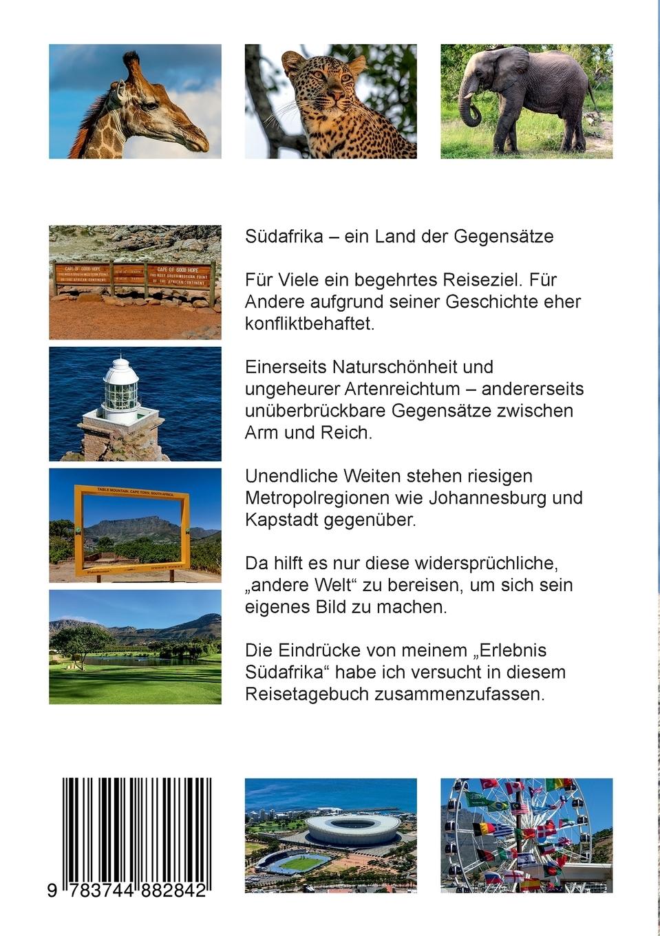Rückseite: 9783744882842 | Erlebnis Südafrika | Tagebuch einer Reise in eine andere Welt | Brumm