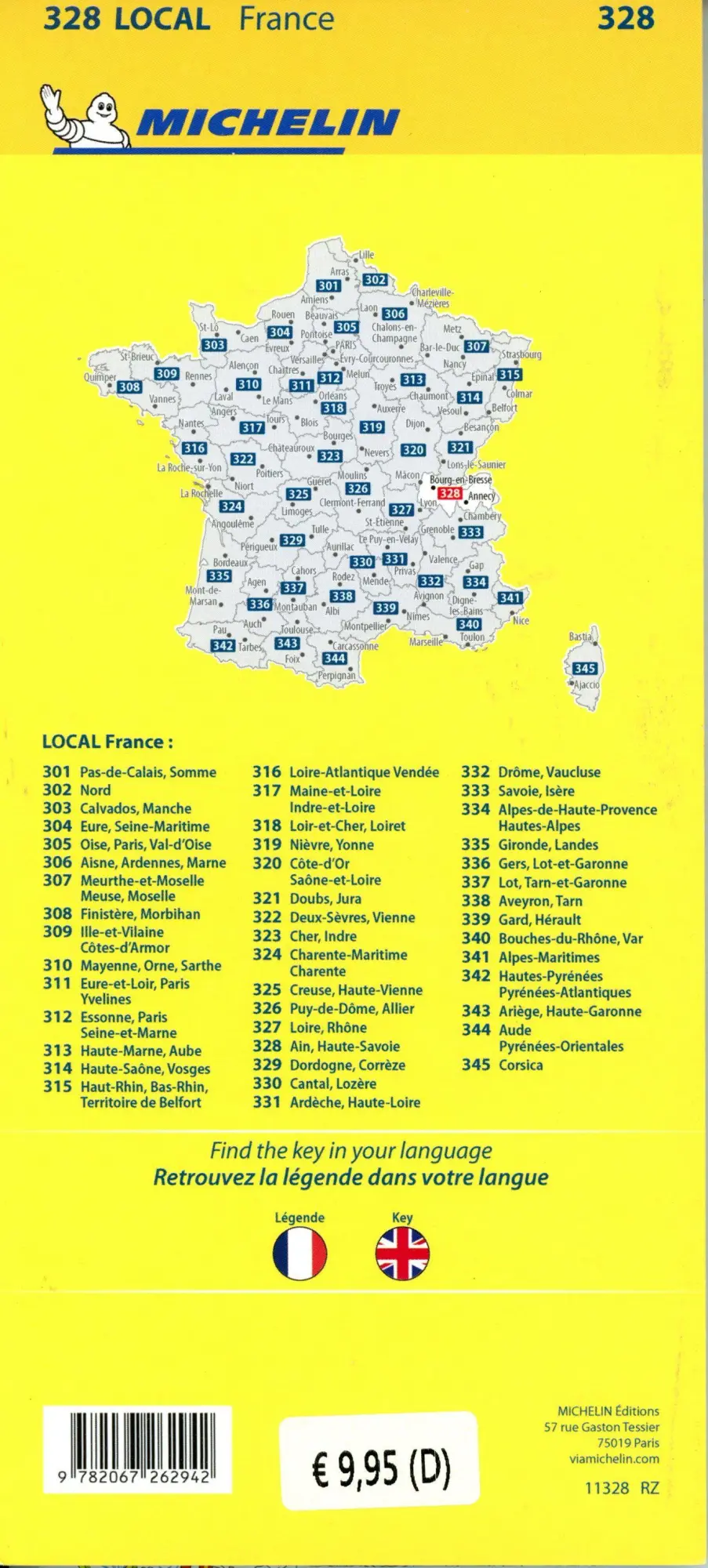 Bild: 9782067262942 | Michelin Hochsavoyen | Straßen- und Tourismuskarte 1:150.000 | 1 S.