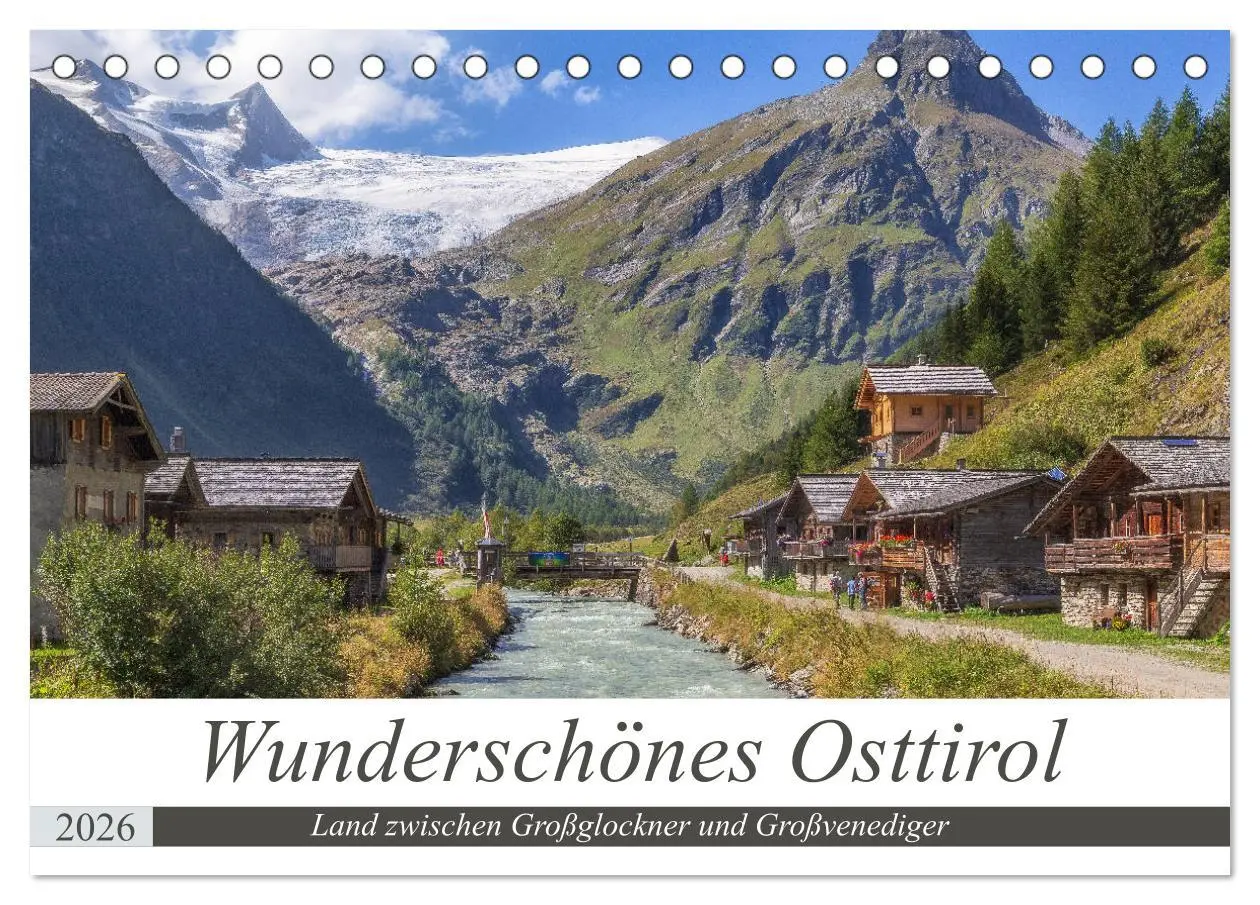 Cover: 9783457772942 | Wunderschönes Osttirol (Tischkalender 2026 DIN A5 quer), CALVENDO...
