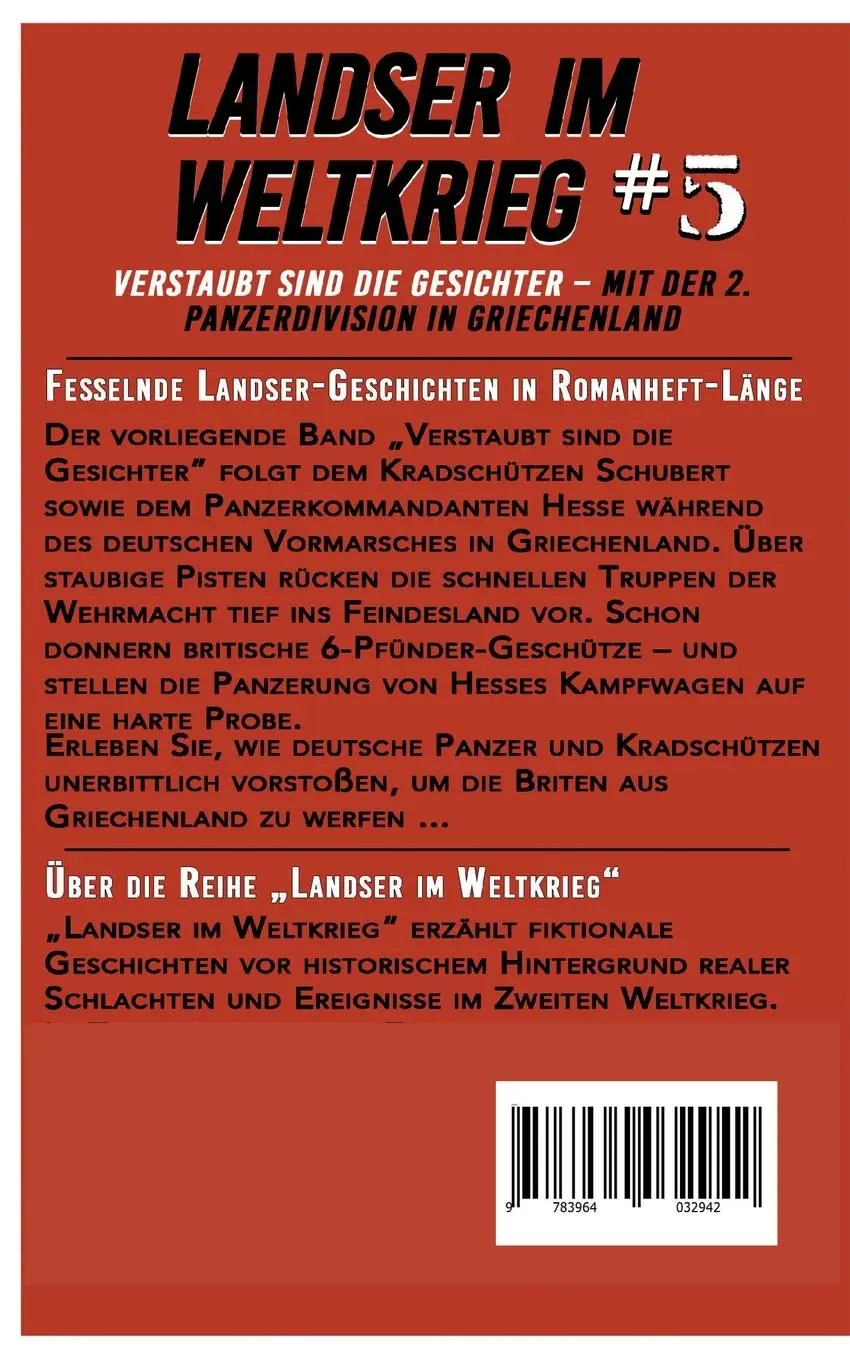 Rückseite: 9783964032942 | Landser im Weltkrieg 5: Verstaubt sind die Gesichter | Weinhauer