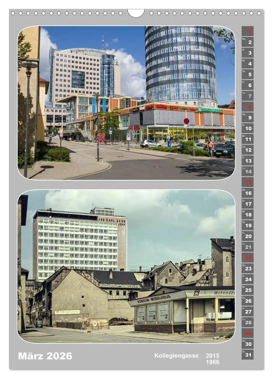 Bild: 9783516443042 | Jena im Wandel (Wandkalender 2026 DIN A3 hoch), CALVENDO...