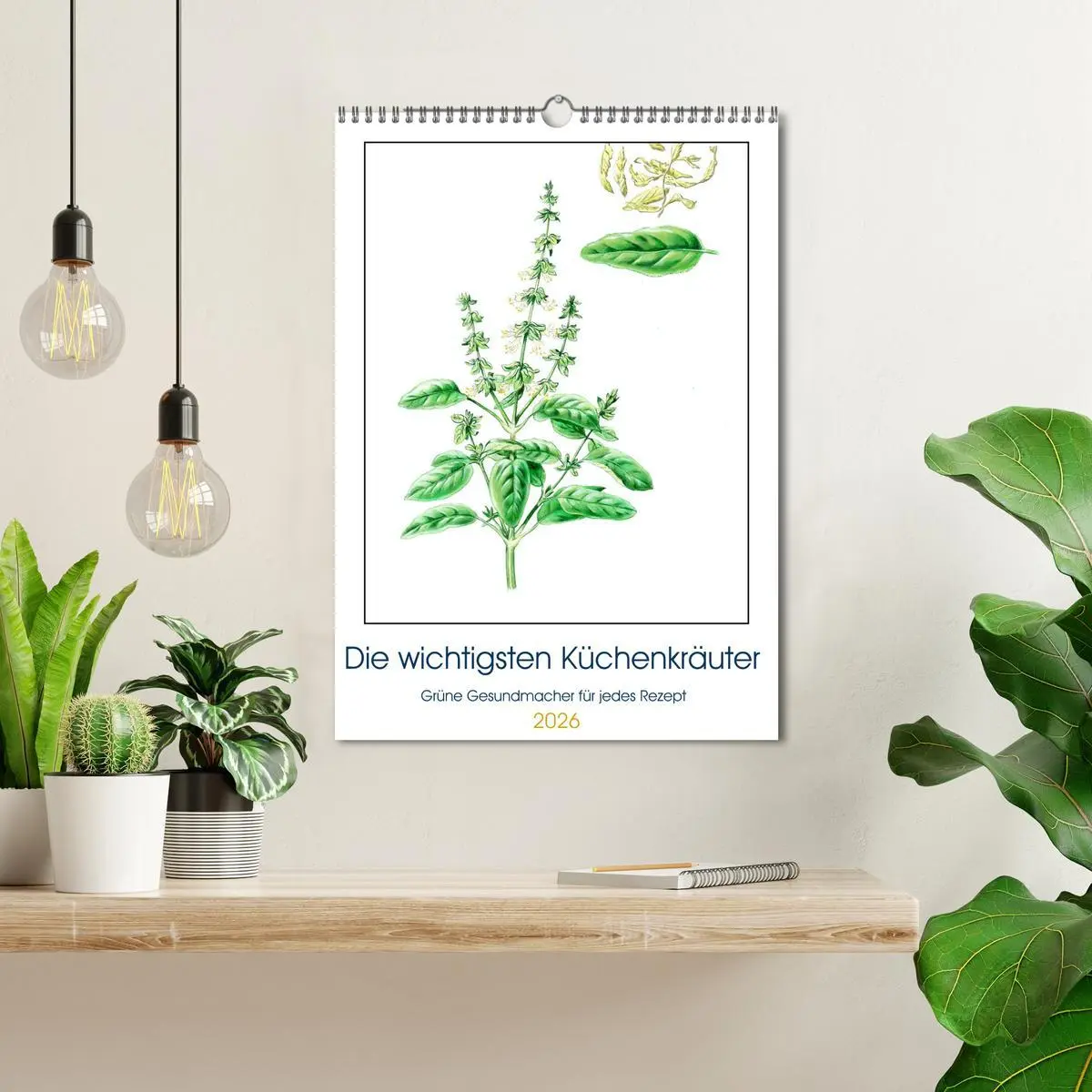 Bild: 9783516363142 | Die wichtigsten Küchenkräuter (Wandkalender 2026 DIN A3 hoch),...