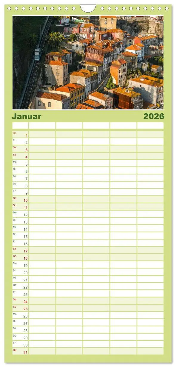 Bild: 9783516503142 | Familienplaner 2026 - Porto - Eine Liebeserklärung mit 5 Spalten...