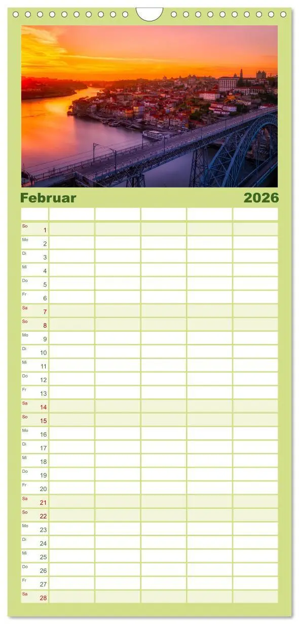 Bild: 9783516503142 | Familienplaner 2026 - Porto - Eine Liebeserklärung mit 5 Spalten...
