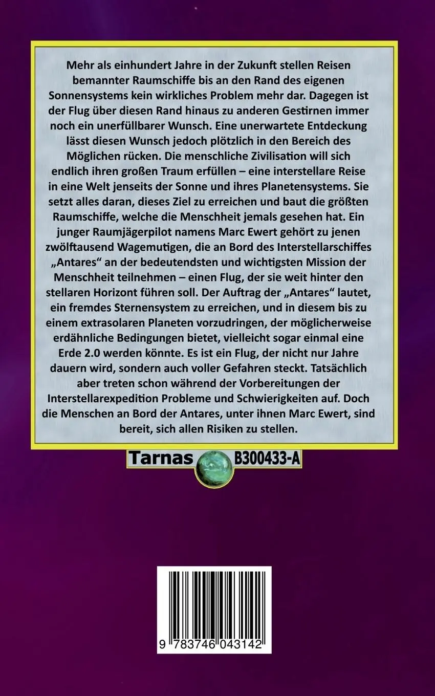 Rückseite: 9783746043142 | Sternenflug | Tarnas B300433-A | Peter Schindler | Taschenbuch | 2019